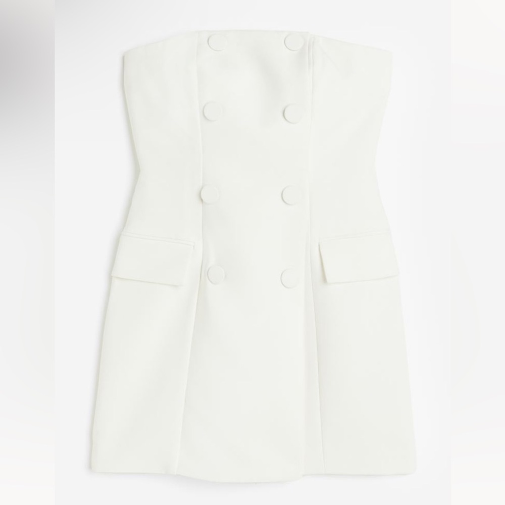 H&M strapless Tuxedo dress